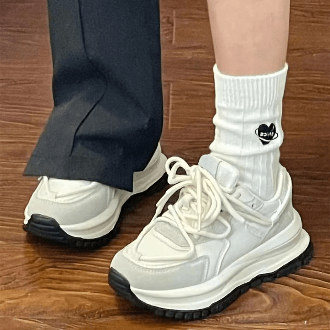学生软妹运动鞋女2023夏季新款复古休闲鞋百搭港风爆款老爹鞋厚底