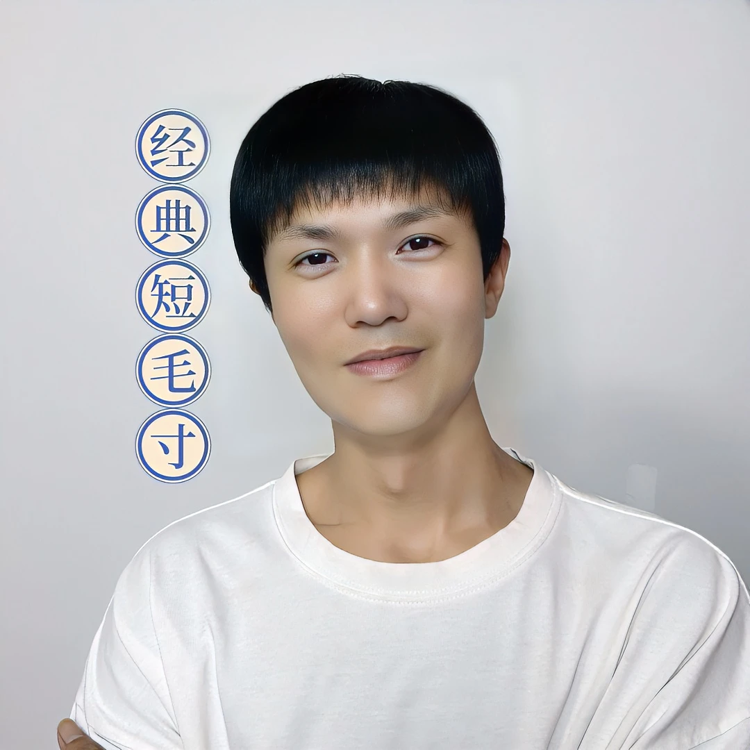 【经典短款毛寸】中老年全真发遮白发显年轻帅气精神干练自然全头套