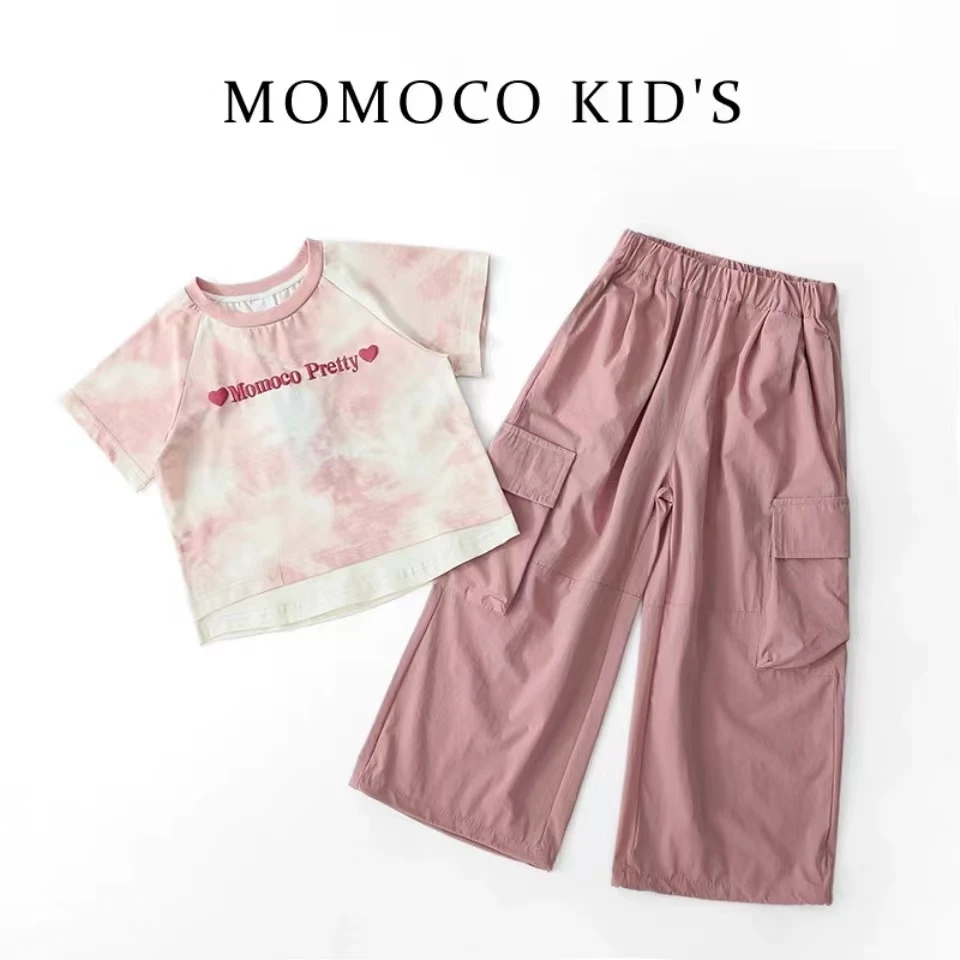 MOMOCO夏季女童洋气时尚甜酷百搭两件套75680580001