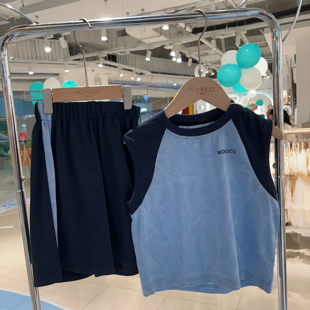 MOMOCO男童夏季运动两件套篮球套装75230578044