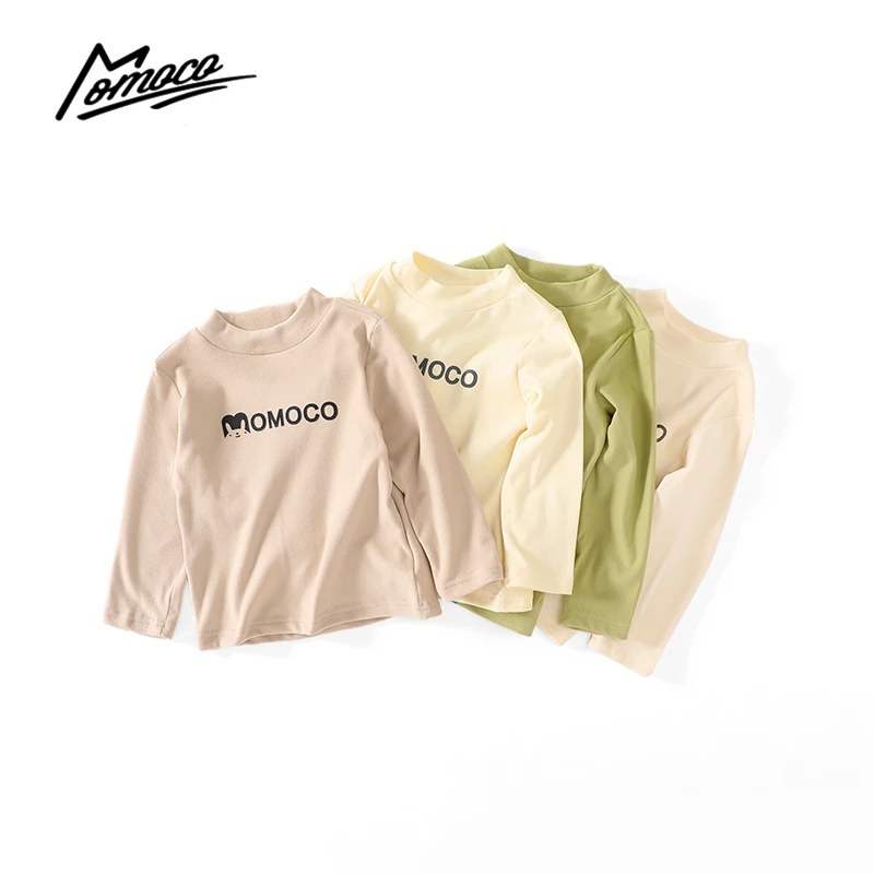 MOMOCO秋季儿童时尚潮流字母男女童冬款打底衫75430239015&6&7&8