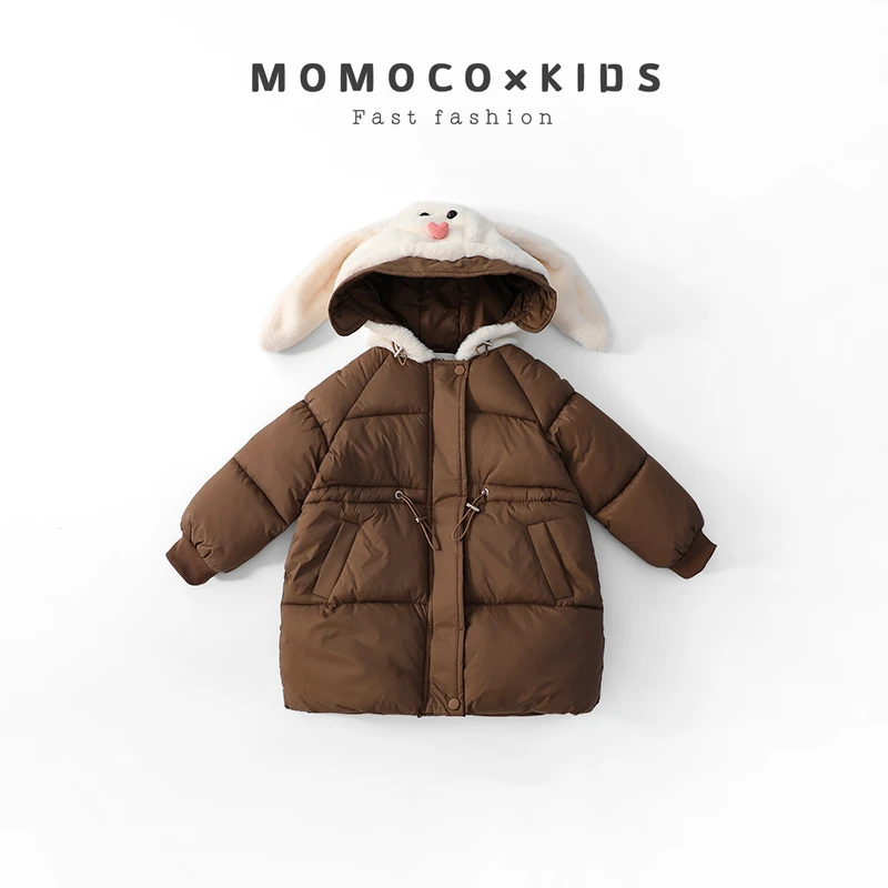MOMOCO-2024新款秋冬女童休闲韩版百搭可爱小兔子外套76830101243