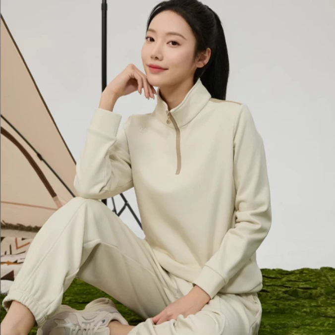 Rapido25年新款女子O系列简约半拉长袖户外休闲卫衣CP4Z41O35