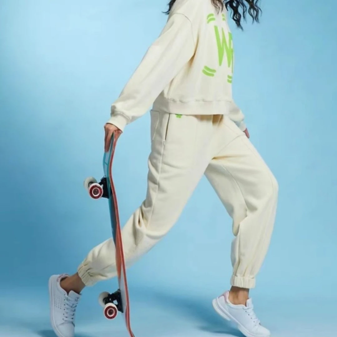 Rapido秋冬新款女士WRONG加绒弹性保暖时尚卫裤CP1X78V25