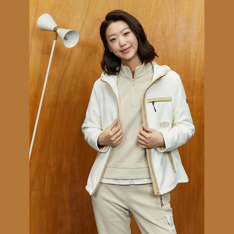 Rapido春季新款女子O系列户外风潮摇粒绒夹克外套CP3839O37