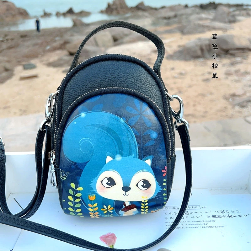 宠粉福利ins韩版彩绘手机包多隔层单肩包手提包086便携个性潮流