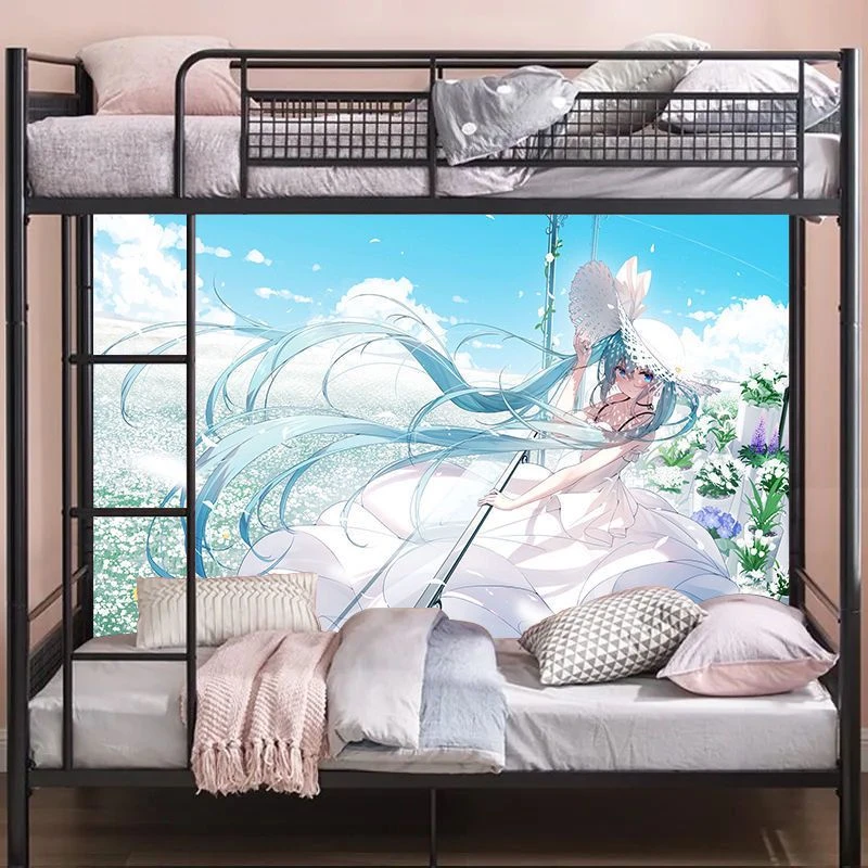 动漫海报墙贴纸宿舍卧室自粘壁纸初音未来可爱防水自带背胶贴画