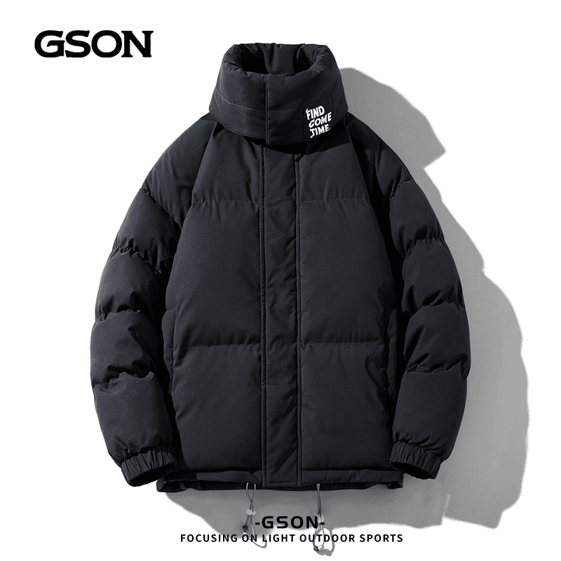 gson/gson 冬季棉服男情侣款宽松加厚保暖立领棉衣男士百搭韩版休闲外套