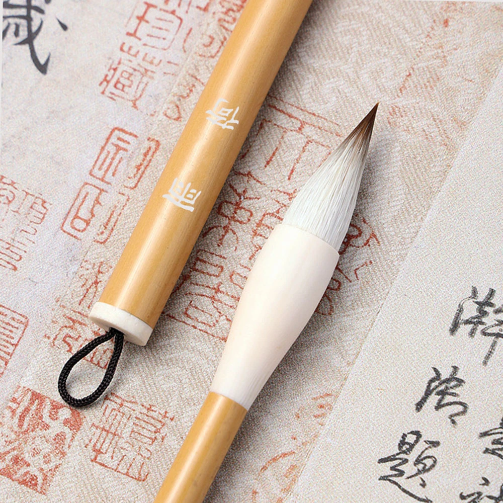 【雨荷】兼毫蒜头毛笔精品古法鸡距笔行书楷书隶书篆书赵孟頫国画等