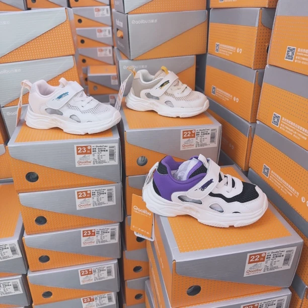 BA2116Qaoiibu巧爱步男女童镂空透气二段机能稳步鞋