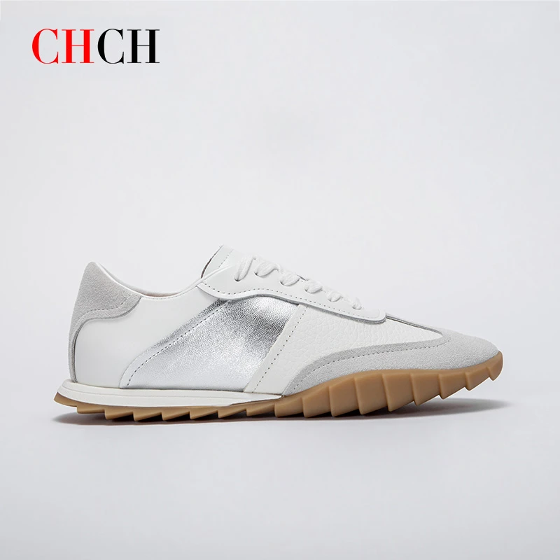 CHCH2024春季新款百搭复古阿甘鞋通勤厚底休闲运动女鞋子CO1B5521