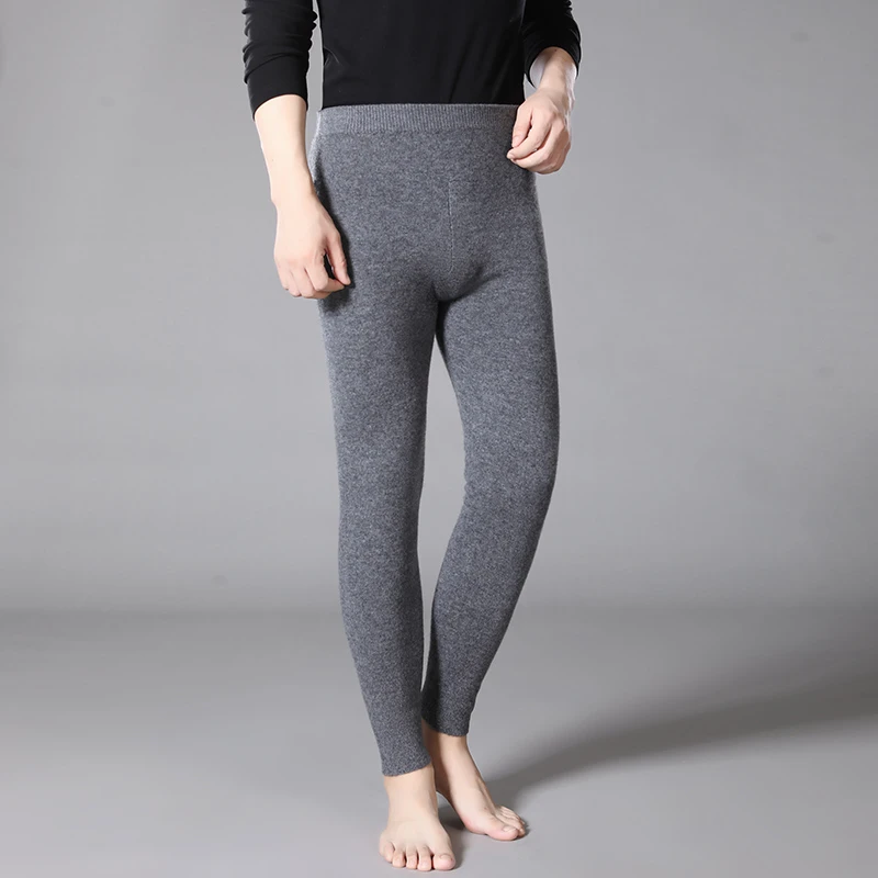 羊毛裤男冬季厚款纯羊毛绵羊毛男士针织保暖裤内裤