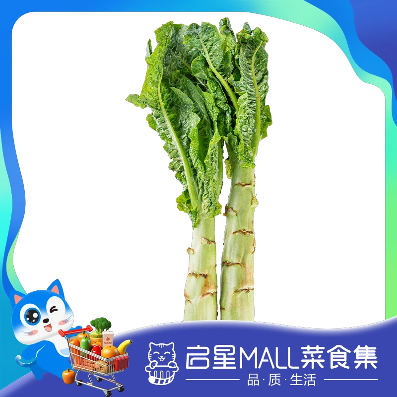 【水嫩饱满】带叶莴笋 约750-1000g