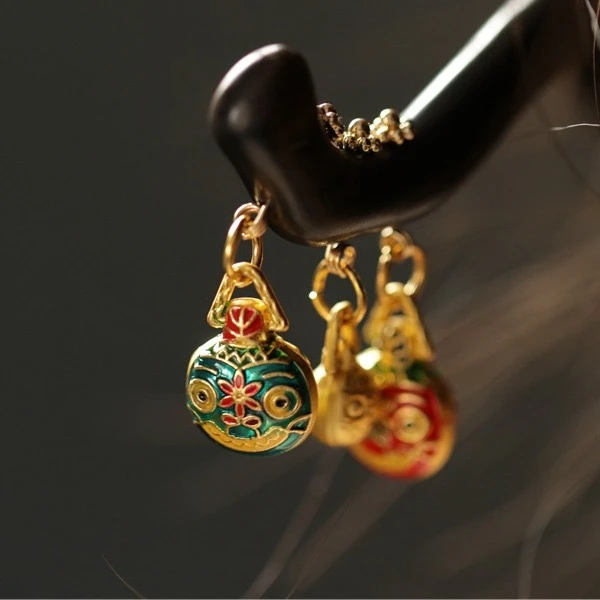 吞金兽小吊坠简约中国风簪子发簪木质盘发丸子头发饰古典旗袍女