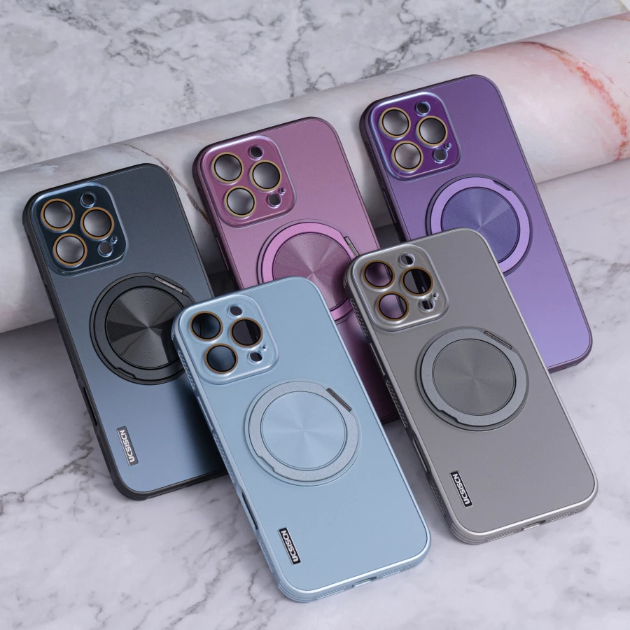 旋转支架壳适用苹果iphone16pro镜头全包磁吸壳散热华为小米荣耀