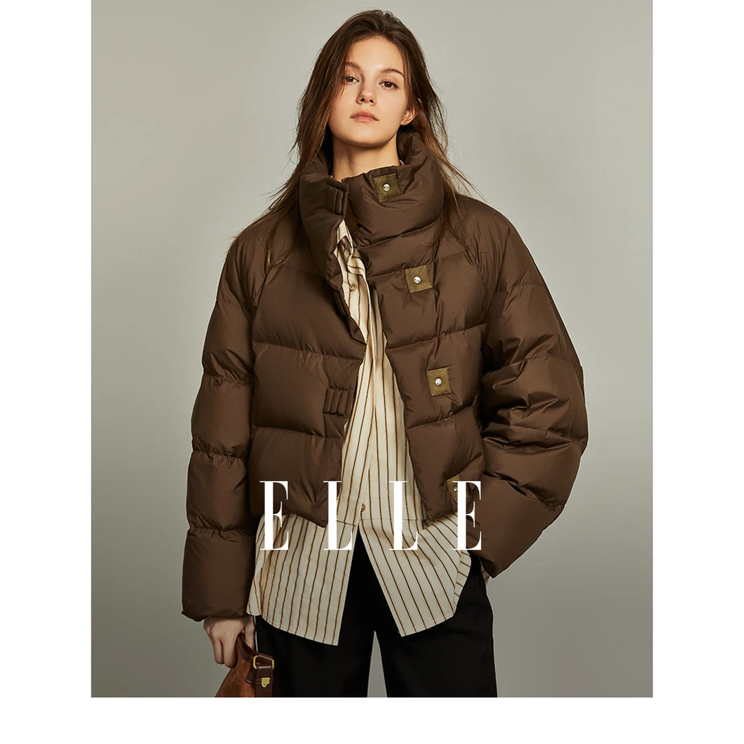 【赵老板专属】EY36094 热力感短款羽绒服23冬季新款小个子高端外套