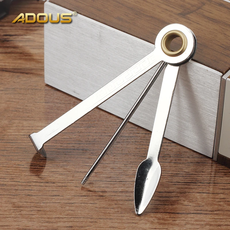 Adous/爱斗仕烟斗烟刀配件 金属镀锌三合一烟刀+捅针+压棒