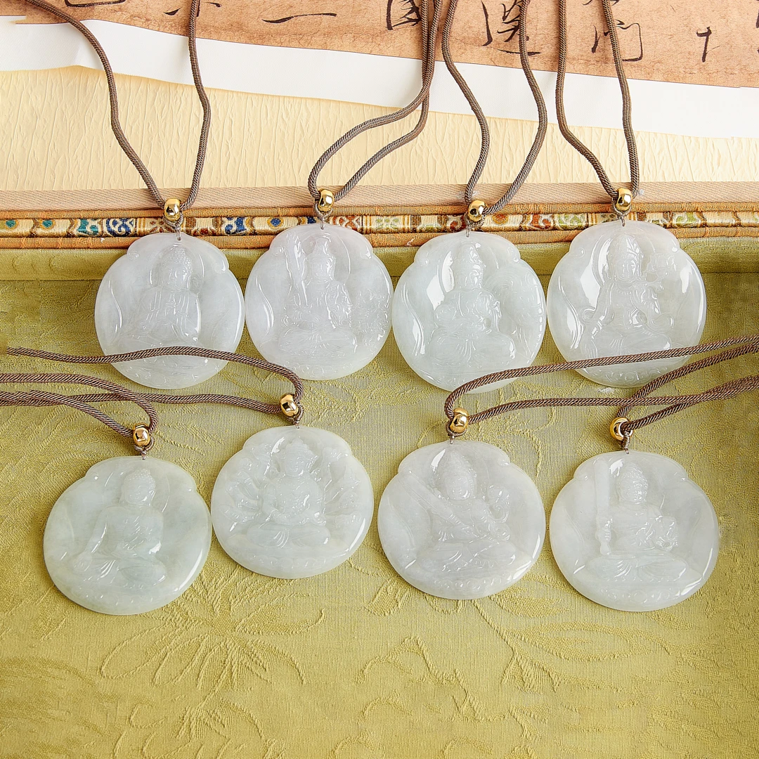 刘思懿天然翡翠十二生肖守护神2023本命年精雕挂件送礼多样性发货