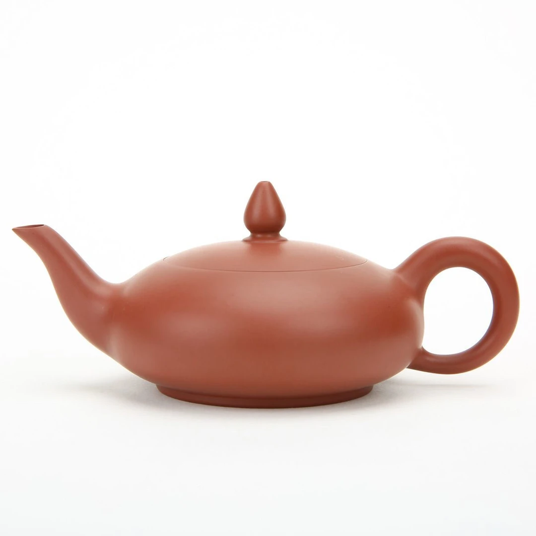 章淡鹏 潮州西塘乡手拉壶/全手工朱泥禅灯壶/紫砂壶 工夫茶红泥壶