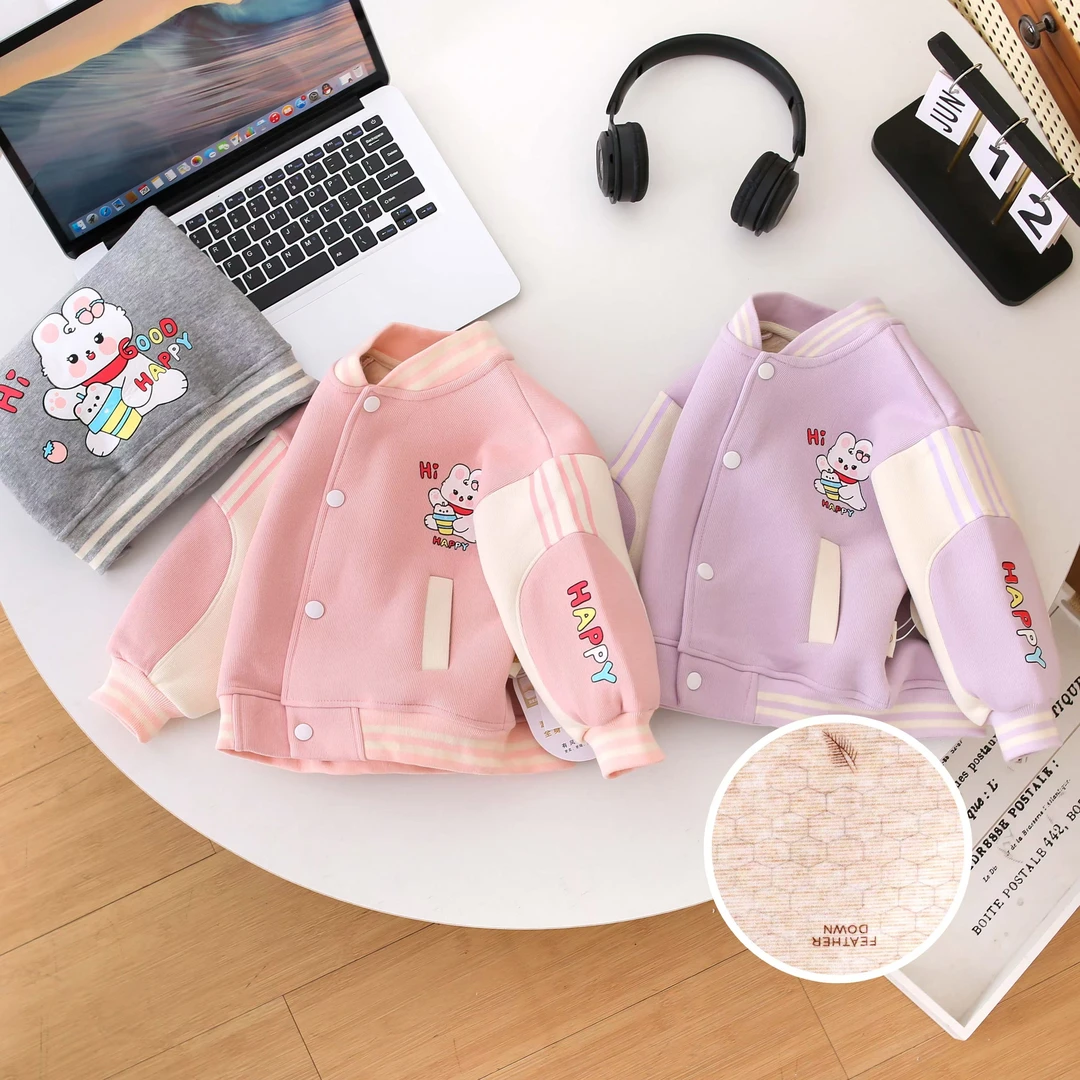 F001米多多卡通棒球服外套（紫色）