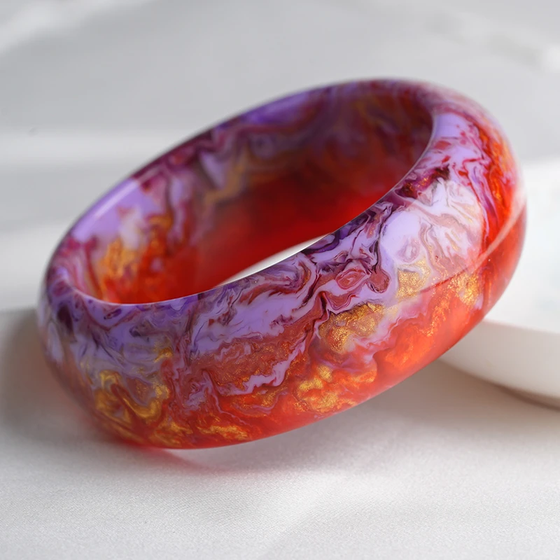 非金属莫桑石手镯 S级典藏 珍藏款 文化 简约气质时尚紫手镯F72