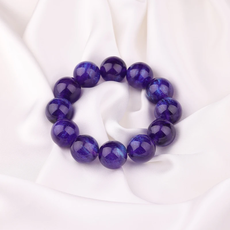 非金属手链 S级典藏 星金紫龙须 文化传承系列简约16MM单圈Q13