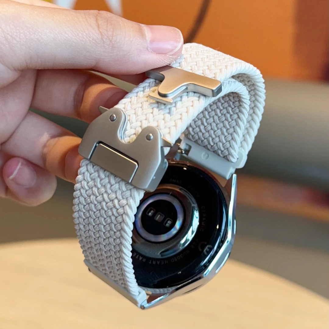 适用OPPOwatch S/X2/X表带编织降落伞款弹扣watch3时尚4/3Pro腕带