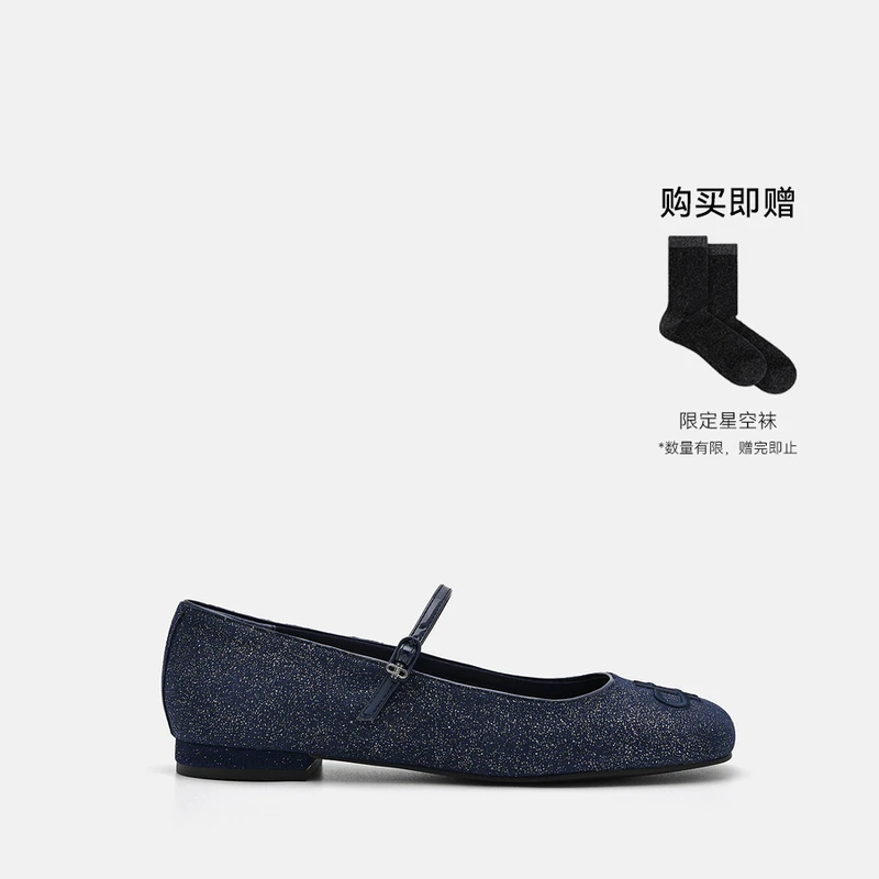 PEDRO羊皮玛丽珍鞋Icon复古一字带圆头单鞋学院PW1-66760024-1