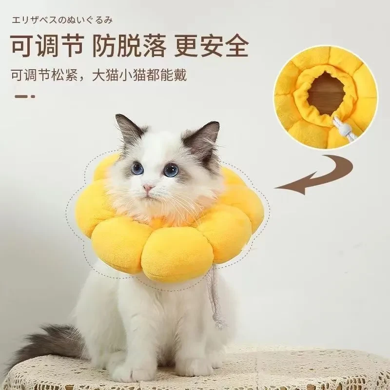 伊丽莎白圈猫咪脖圈颈圈头套狗宠物用品猫绝育项圈防舔除跳蚤英yw