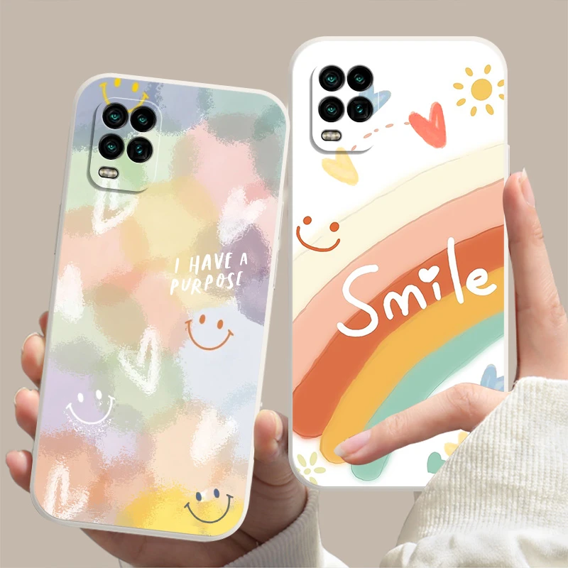 小米10青春版简约爱心手机壳mi10lite女新款硅胶软外壳全包保护套