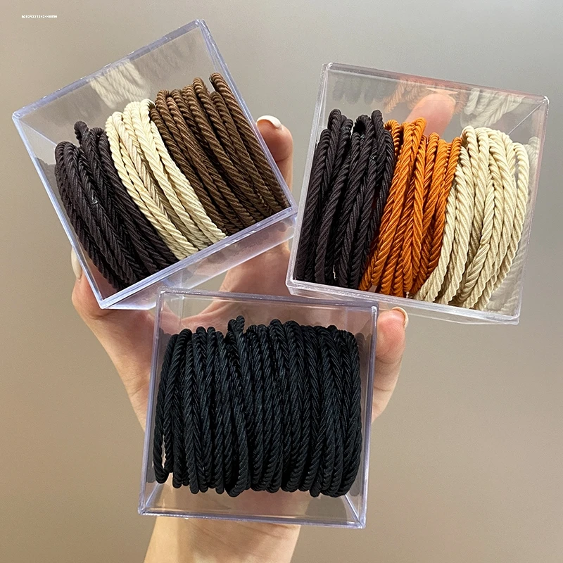 不伤发质感韩系高弹性显白螺旋发圈2025精致无痕百搭ins气质耐用