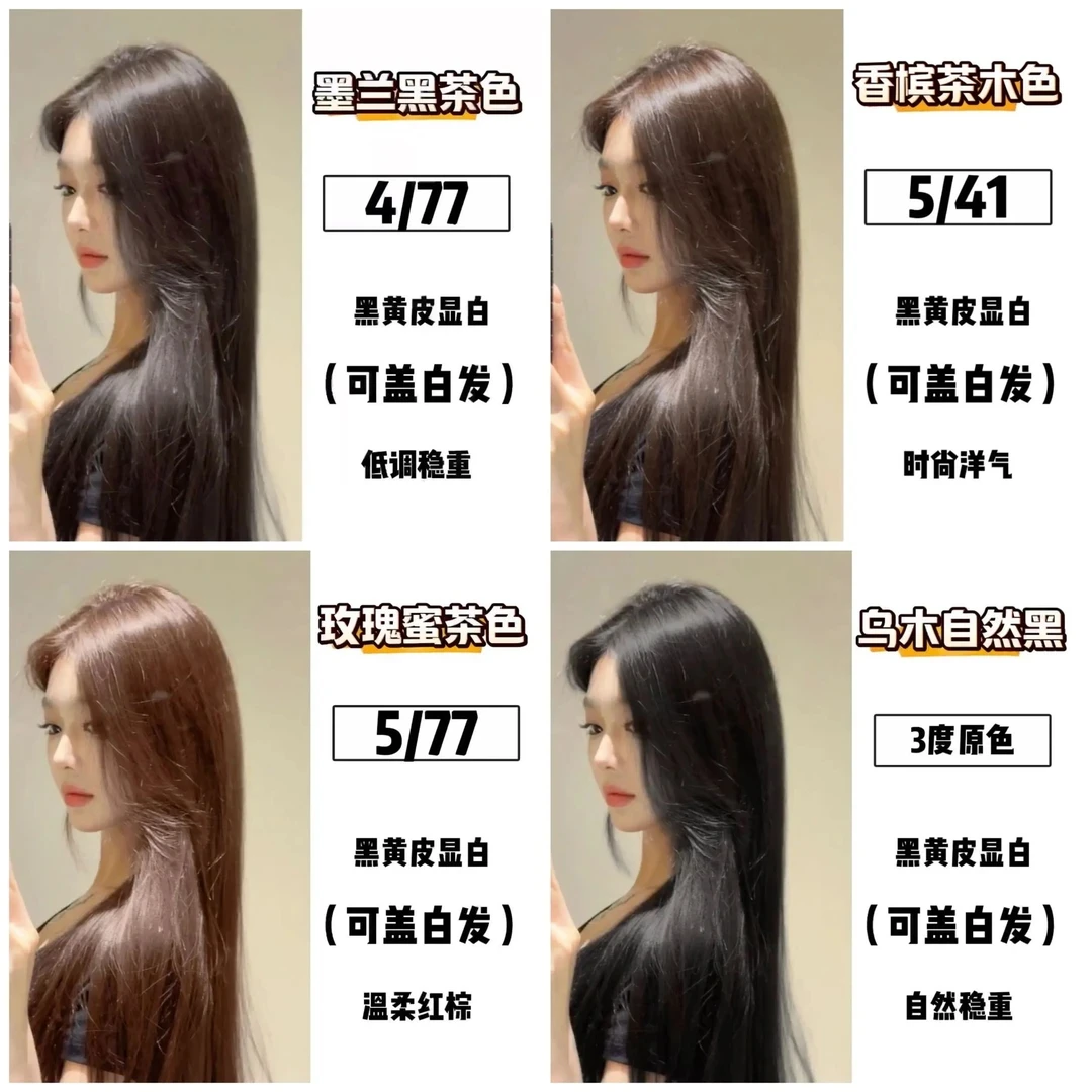KST大双支【发廊专用款】沙龙护理染膏高端染发剂盖白发显白显年轻