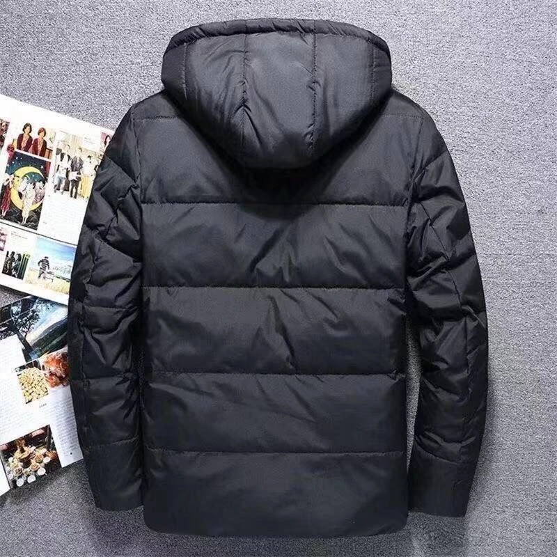 波司澄羽绒服男士短款2023年冬季新款加厚韩版潮流中青年白鸭绒男