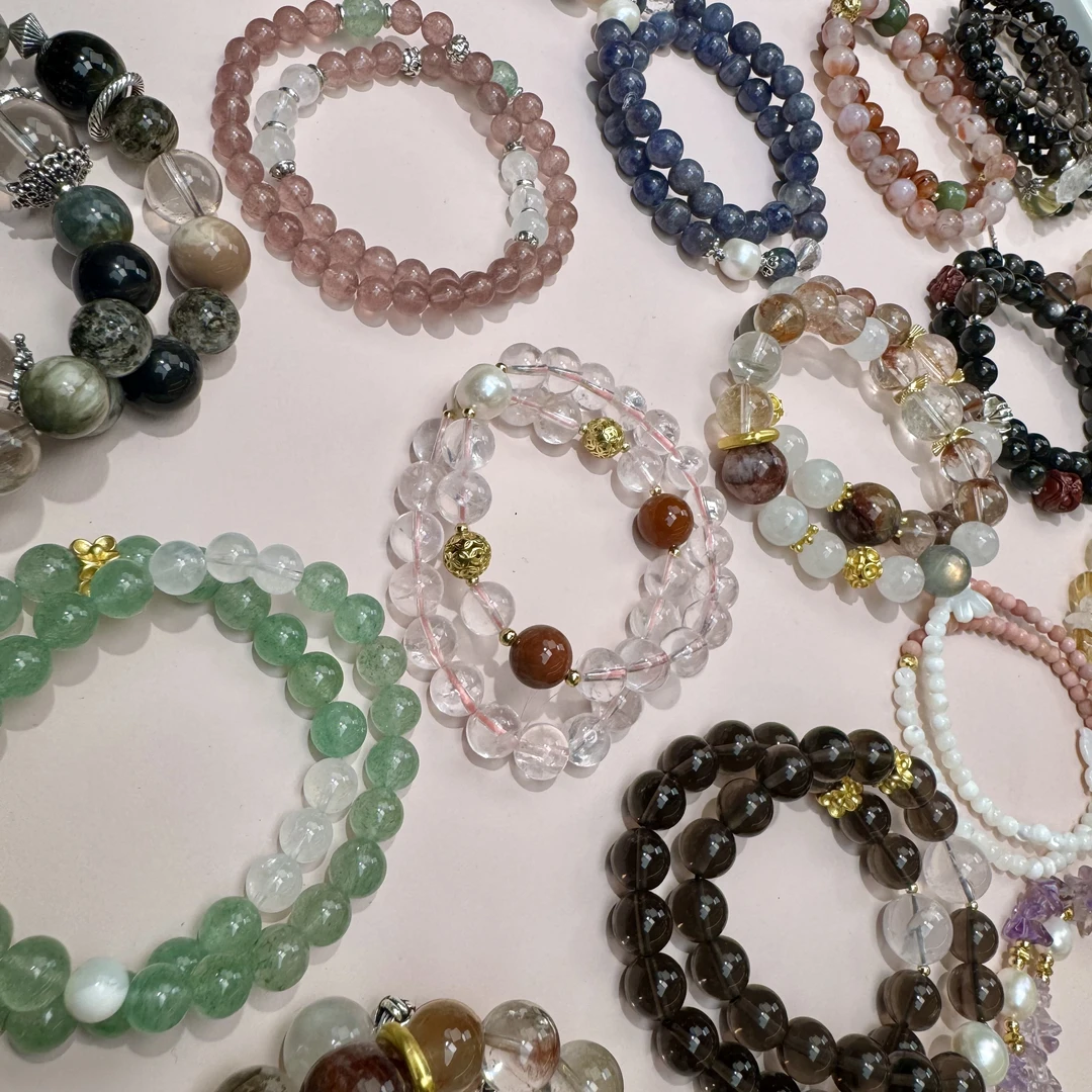 天然石DIY饰品，时尚，百搭，原创，手环，手绳手工，原创