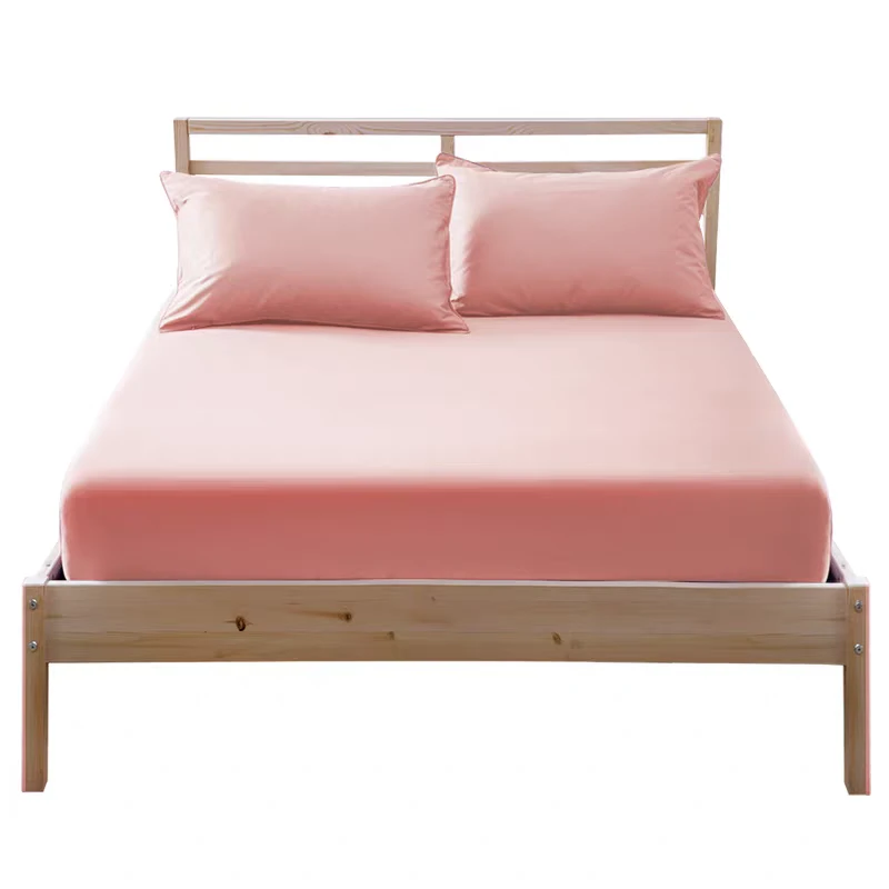 粉色高货品牌棉质床笠尺寸约120*200左右