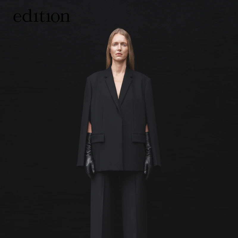 【P系列】edition2023冬新款解构开衩羊毛女绅士西装#EBC4BLA013