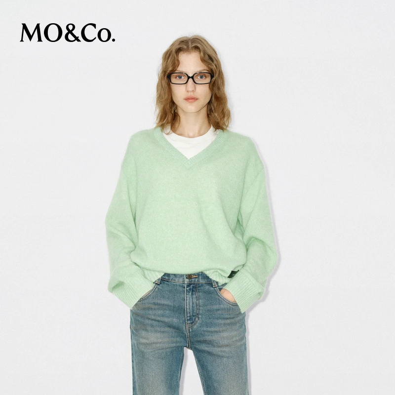 【C+系列】MOCO针织衫冬含绵羊毛马海毛毛衣MBD4SWT051