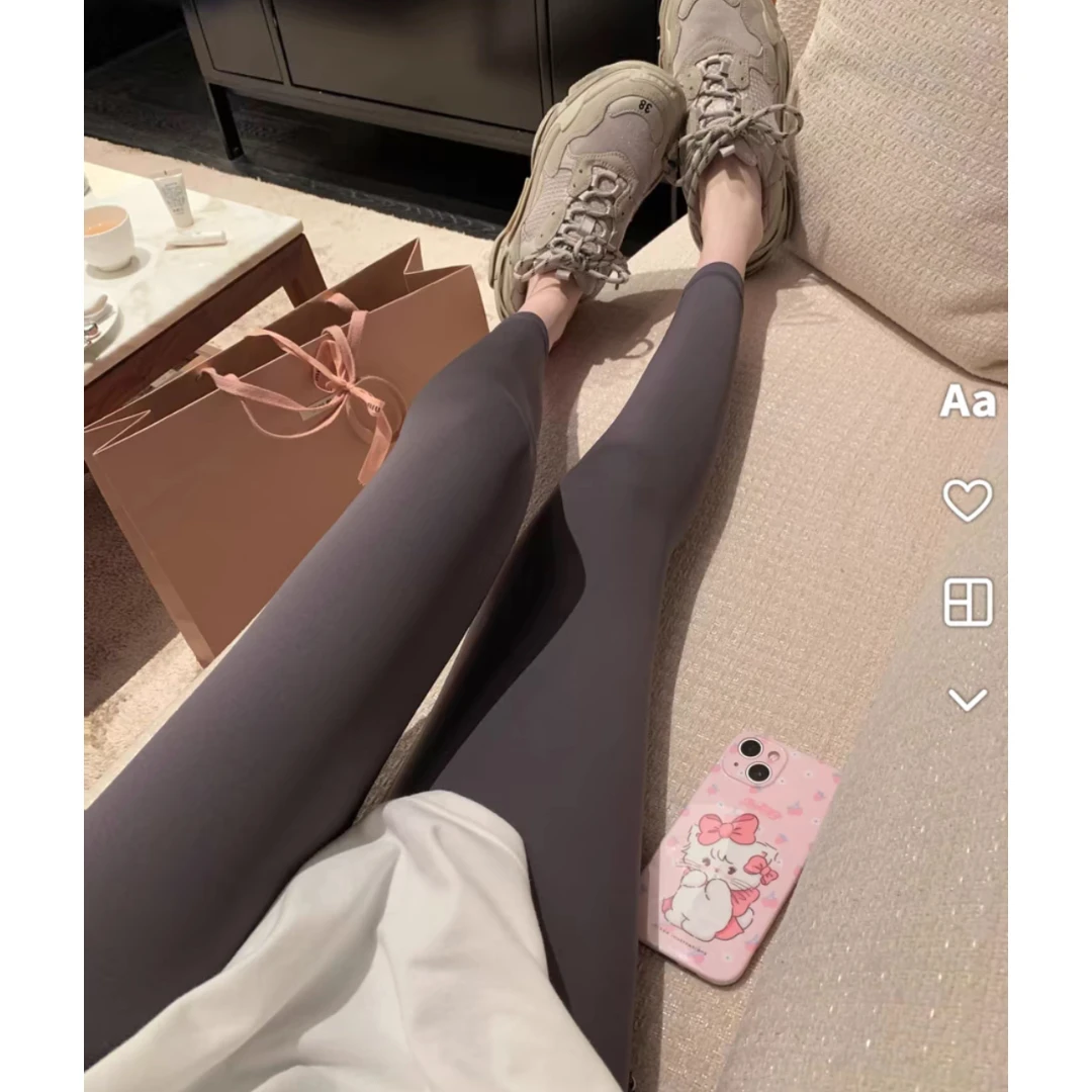 徐靖靖【鲨鱼裤】230229女款裸感瑜伽裤无尴尬线显瘦高腰芭比裤女款