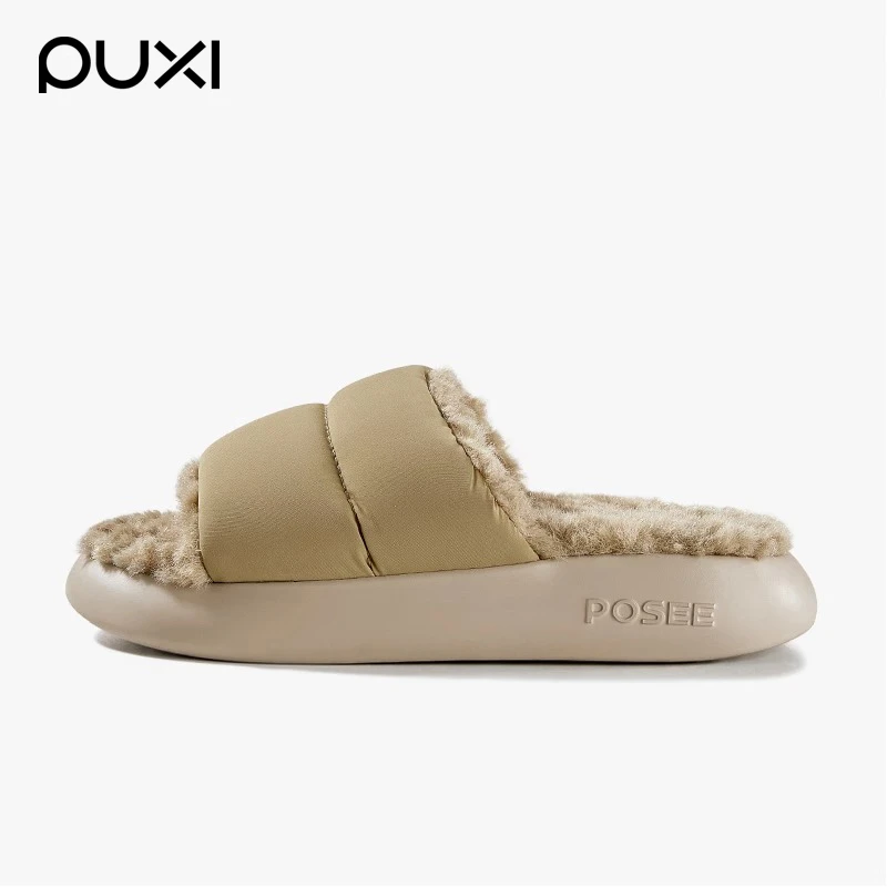 朴西情侣软底防滑可外穿棉拖女士秋冬季家居室内百搭棉拖鞋女