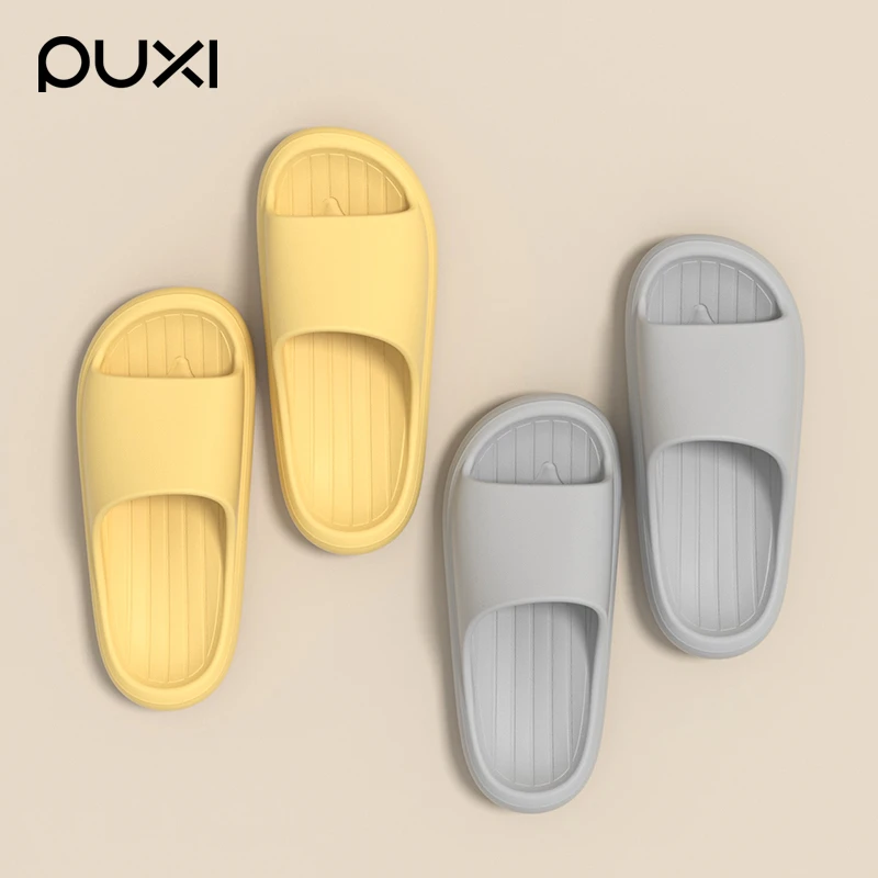 朴西新款ins风拖鞋女防滑增高夏季外穿情侣室内家居厚底eva凉拖男