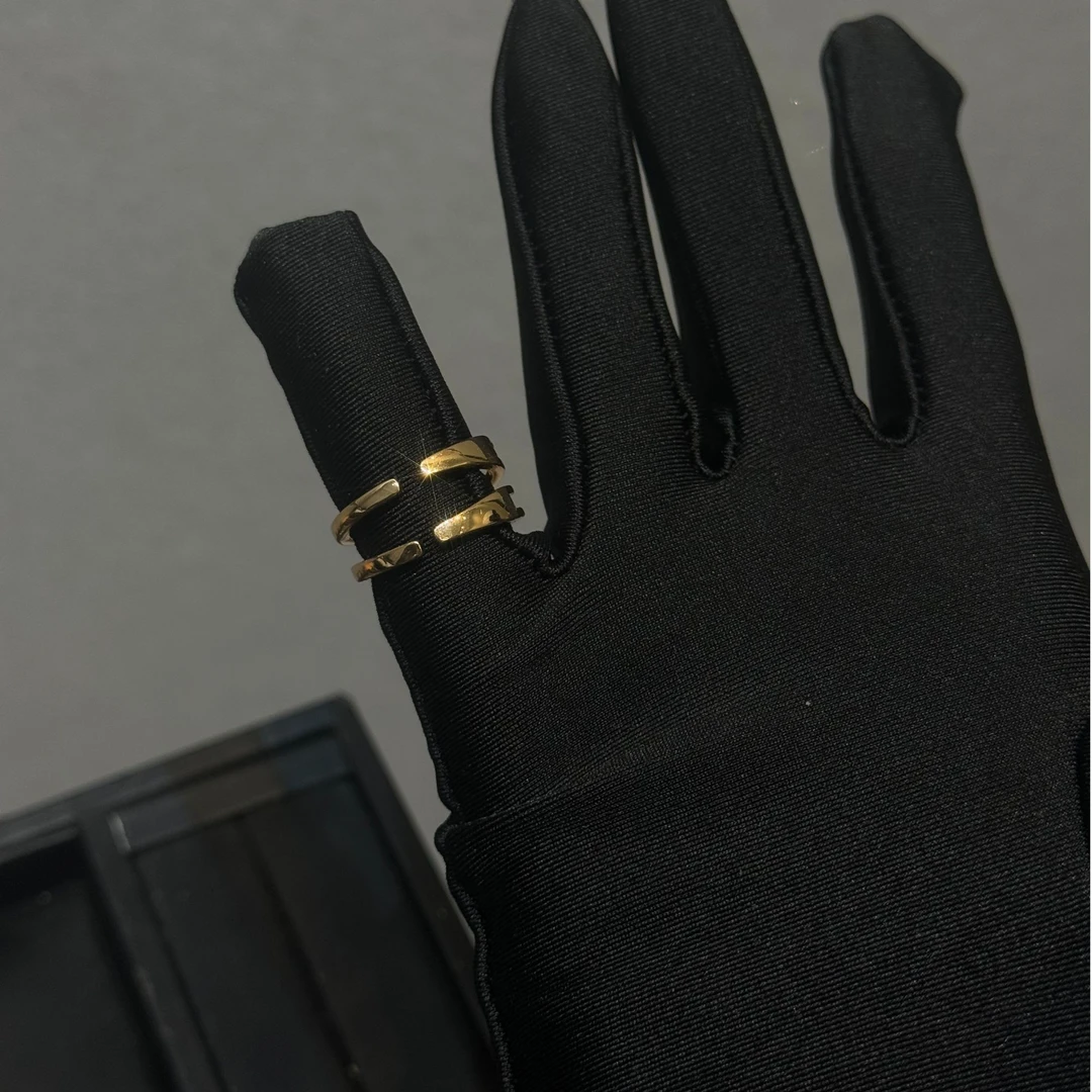 钛钢戒指 时尚开口戒指气质百搭个性