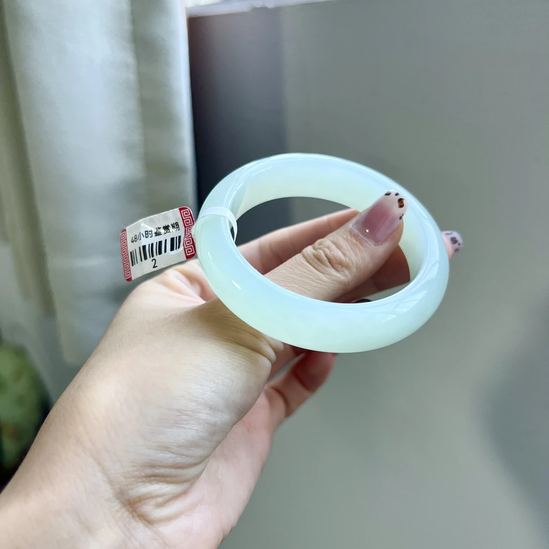 清爽葡萄肉翡翠手镯 编号2 圆条51.25-13.23-8.24