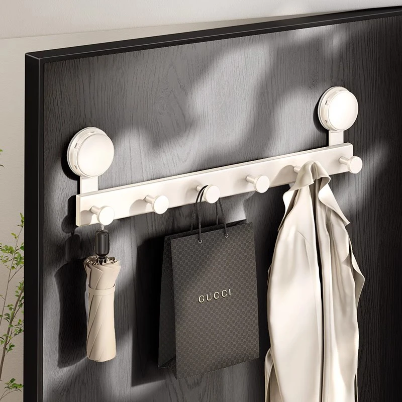 吸盘门后创意粘钩挂衣架免打孔强力承重壁挂粘胶钩子入户门置物架