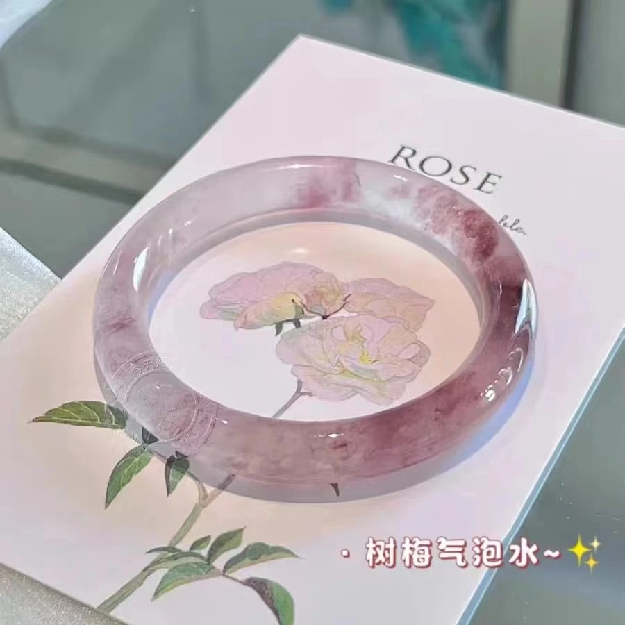 非金属玻璃手镯 A21-6408一步一响叮当镯手镯女手镯冰透汉服配饰