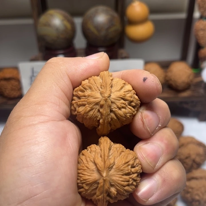 文玩核桃把件白狮子