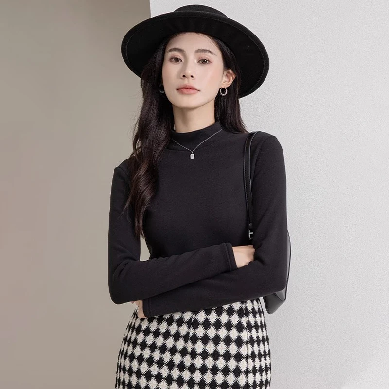 半高领百搭修身保暖打底衫M1618