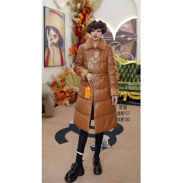 Y72898 轻奢时尚设计师轻奢羽绒服