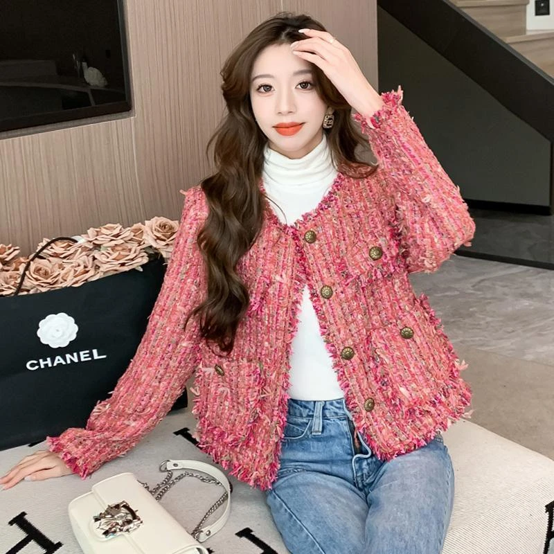 2024春季新款百搭流苏小香风外套气质爆款春秋小香风时髦高端外套