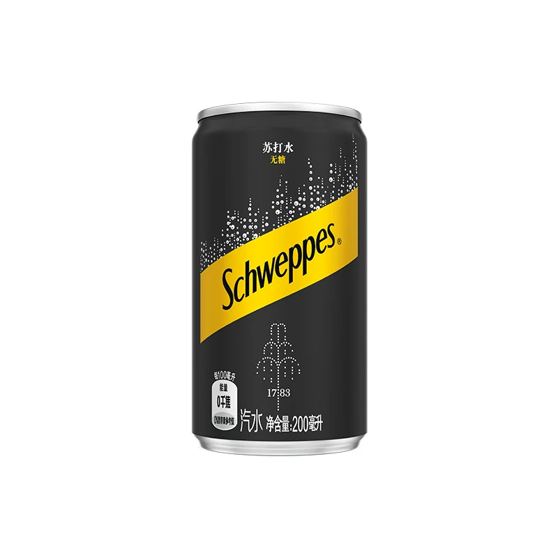 【热销】可口可乐 怡泉经典无糖苏打水汽水饮料 200ml*12罐