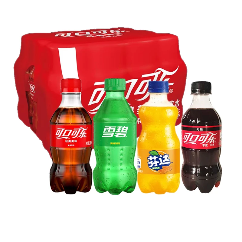 可口可乐/雪碧/芬达/无糖可乐饮料汽水300ml×6瓶 夏日即饮